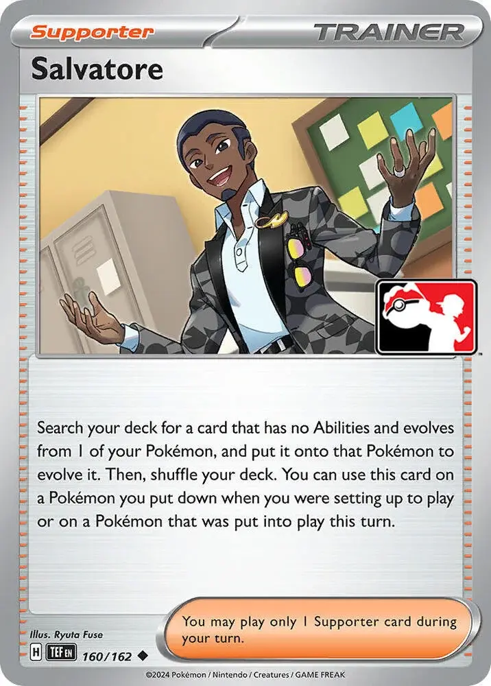 Salvatore #160/162 S5 — Play! Pokémon Prize Pack Series