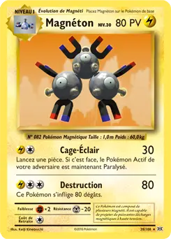 Carte Pokémon Magnéton #038 Non Holo — Évolutions XY