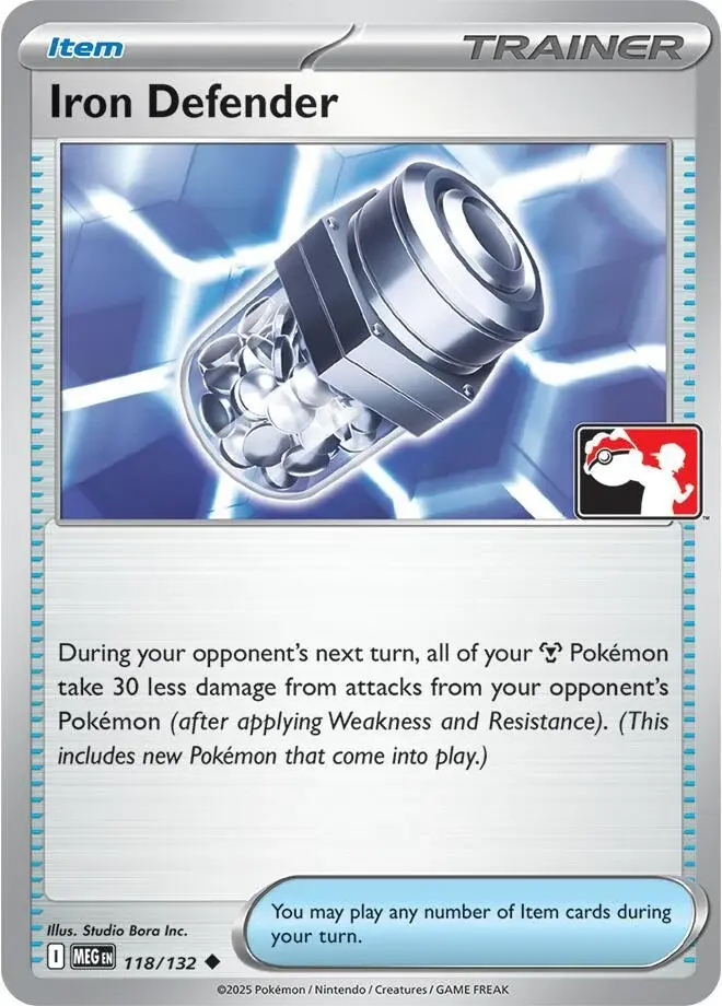 Iron Defender #118/132 S8 — Play! Pokémon Prize Pack Series