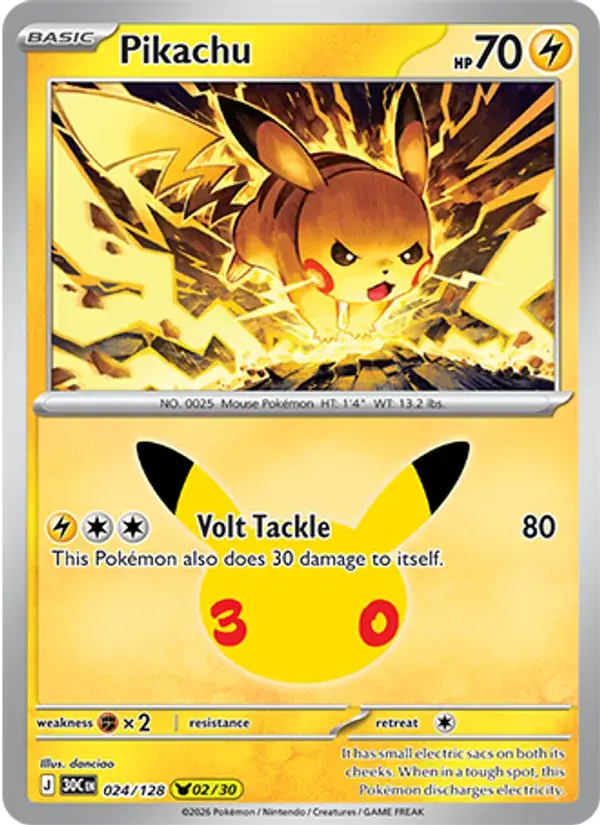 Pikachu #024 — 30th Celebration