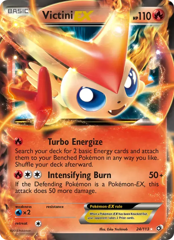 Carte Pokémon Victini-EX #24 — Trésors Légendaires