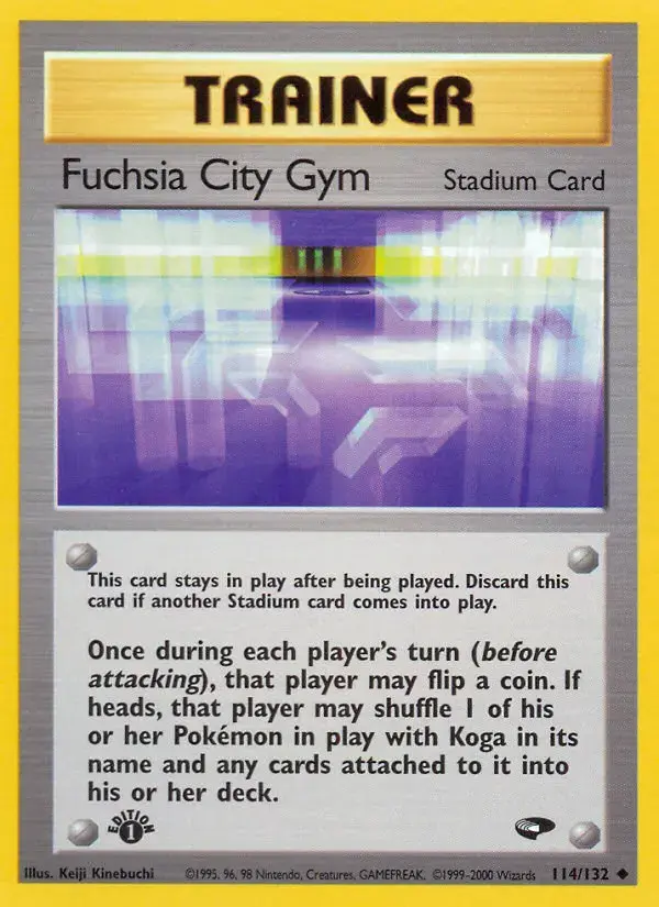 Carte Pokémon Fuchsia City Gym #114 — Gym Challenge