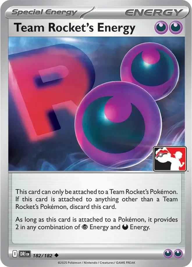 Team Rocket's Energy #182/182 S8 — Play! Pokémon Prize Pack Series