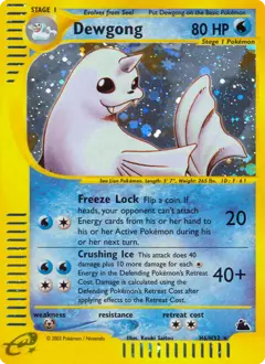 Carte Pokémon Lamantine #H6 — Skyridge