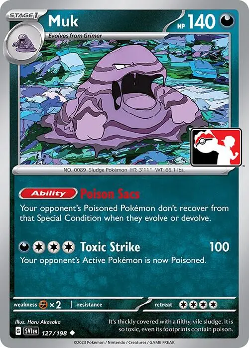 Muk #127/198 S3 — Play! Pokémon Prize Pack Series