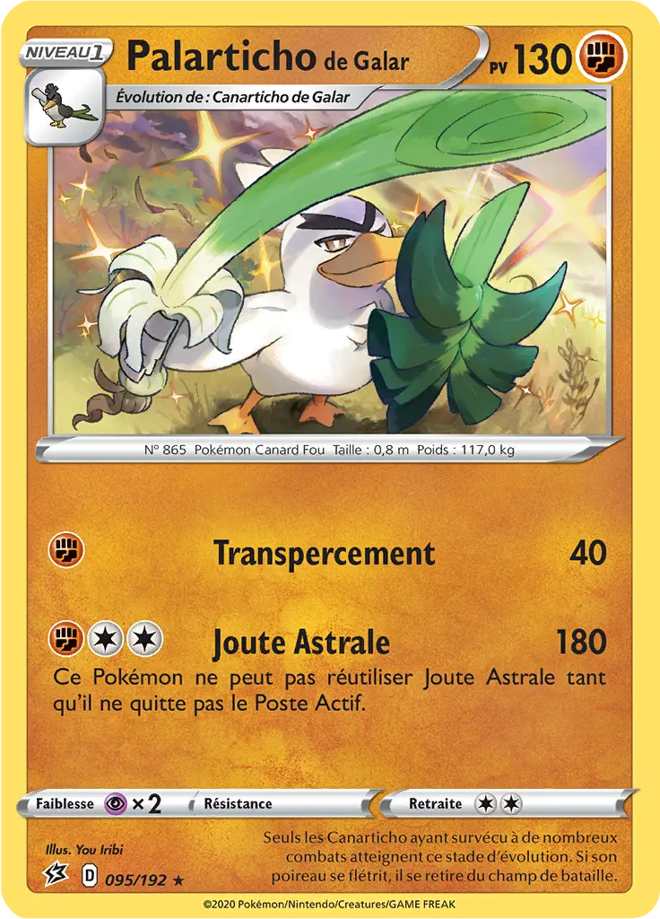 Carte Pokémon Palarticho de Galar #095 Non Holo — Clash des Rebelles