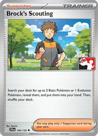 Brock's Scouting #146/159 S7 — Play! Pokémon Prize Pack Series