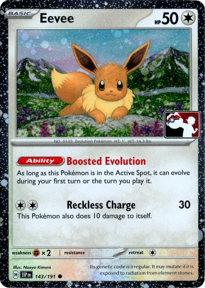 Eevee #143/191 S7 — Play! Pokémon Prize Pack Series