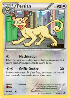 Carte Pokémon Persian #081 Cosmos — Destinées Futures