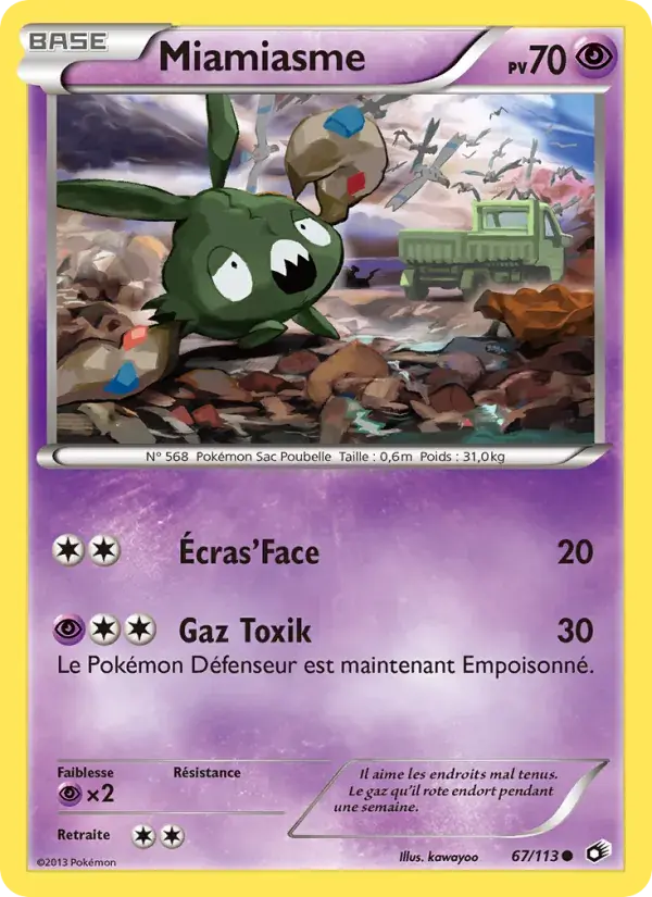 Carte Pokémon Miamiasme #67 — Trésors Légendaires