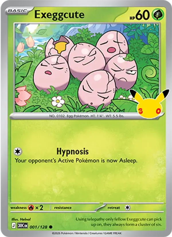 Exeggcute #001 — 30th Celebration