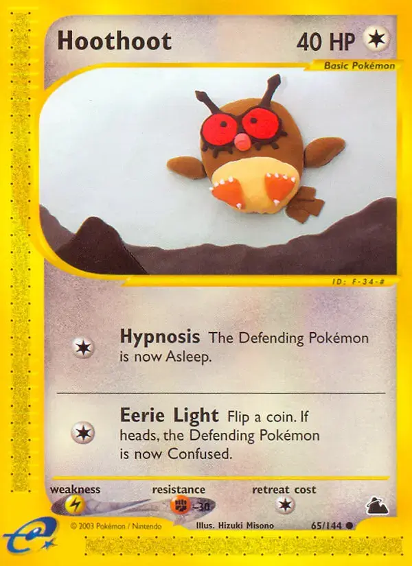 Carte Pokémon Hoothoot #65 — Skyridge
