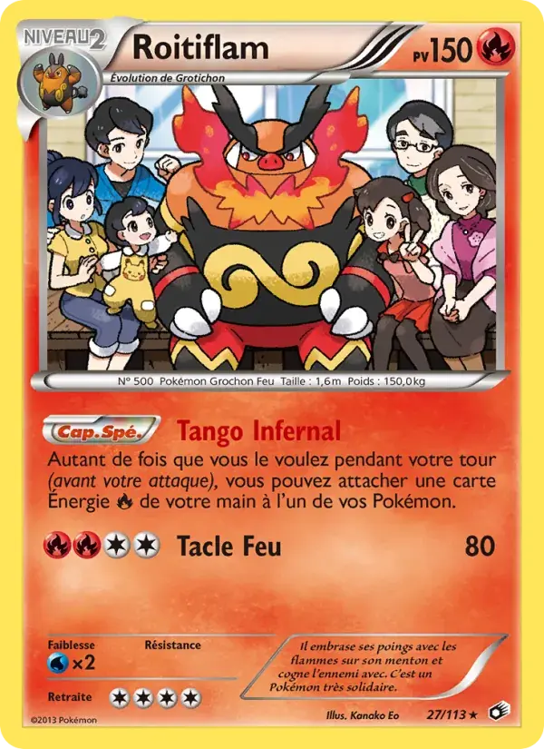 Carte Pokémon Roitiflam #27 — Trésors Légendaires