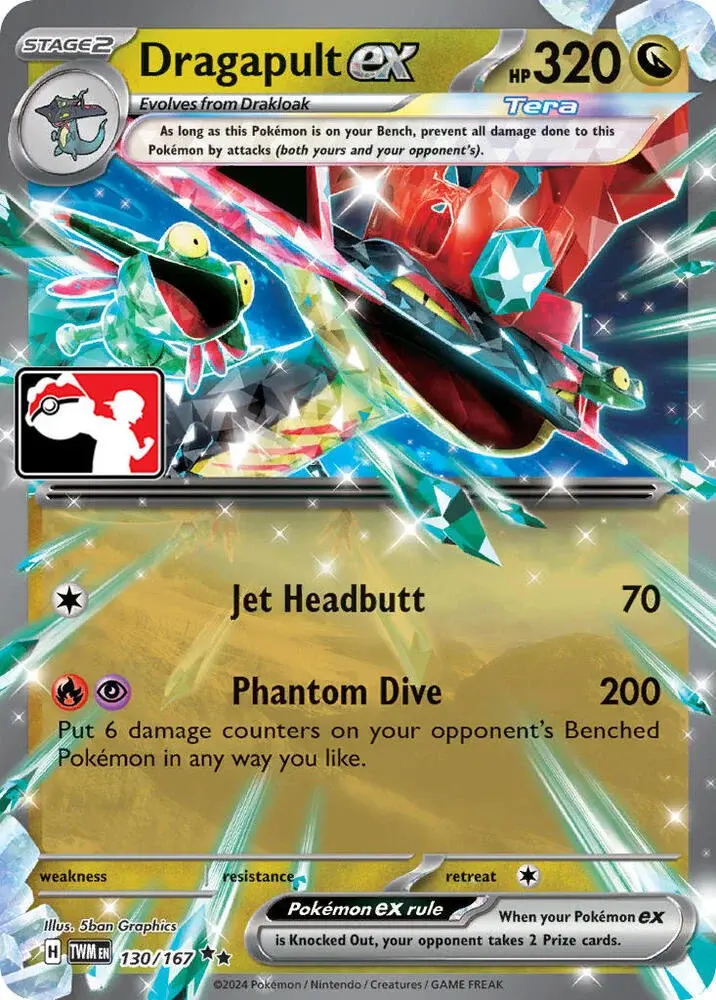 Dragapult ex #130/167 S6 — Play! Pokémon Prize Pack Series