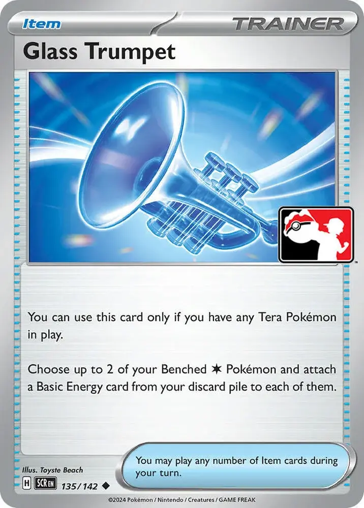 Glass Trumpet #135/142 S7 Holo — Play! Pokémon Prize Pack Series