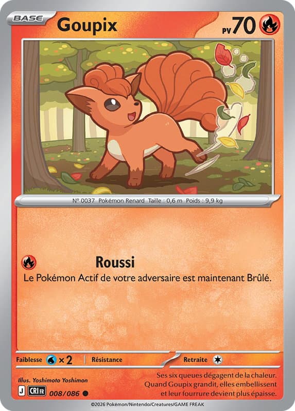 Carte Pokémon Goupix #008 — Chaos Ascendant