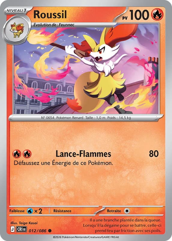 Carte Pokémon Roussil #012 — Chaos Ascendant
