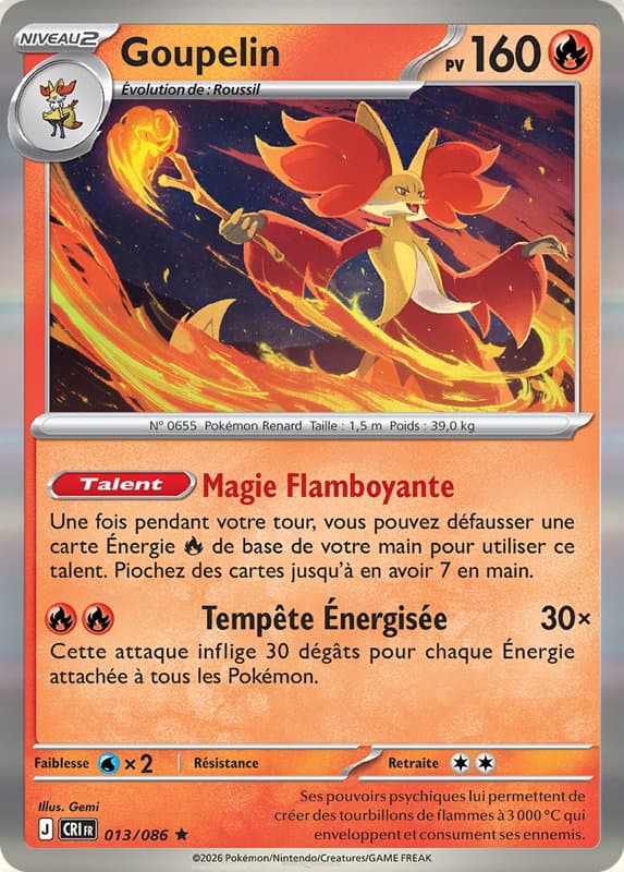 Carte Pokémon Goupelin #013 — Chaos Ascendant