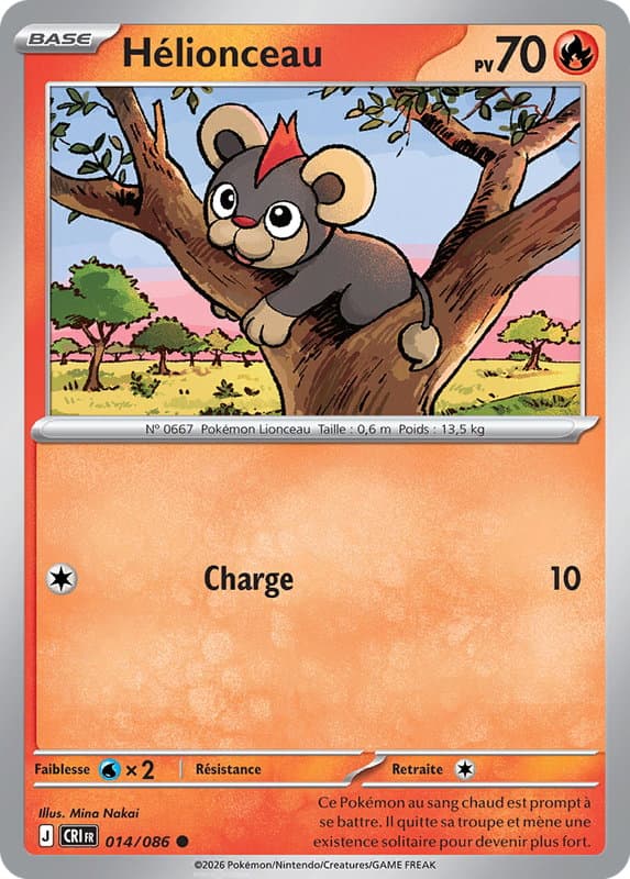 Carte Pokémon Hélionceau #014 — Chaos Ascendant