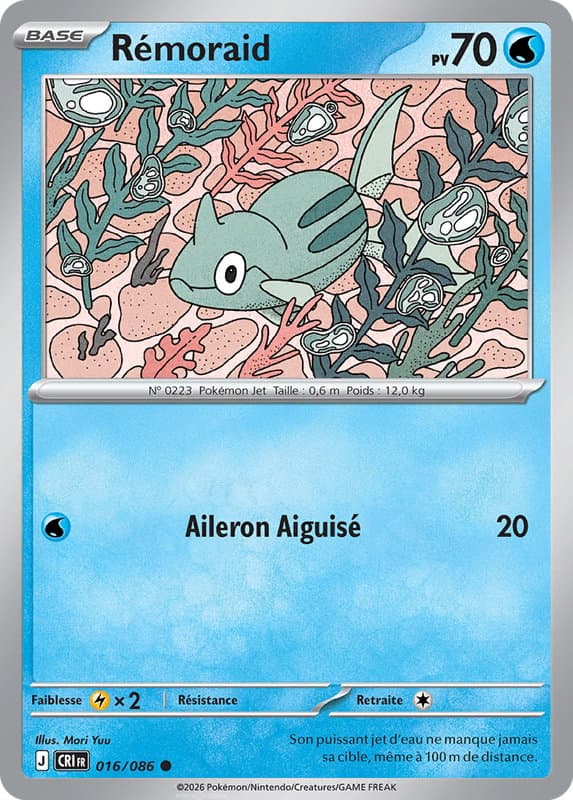 Carte Pokémon Rémoraïd #016 — Chaos Ascendant