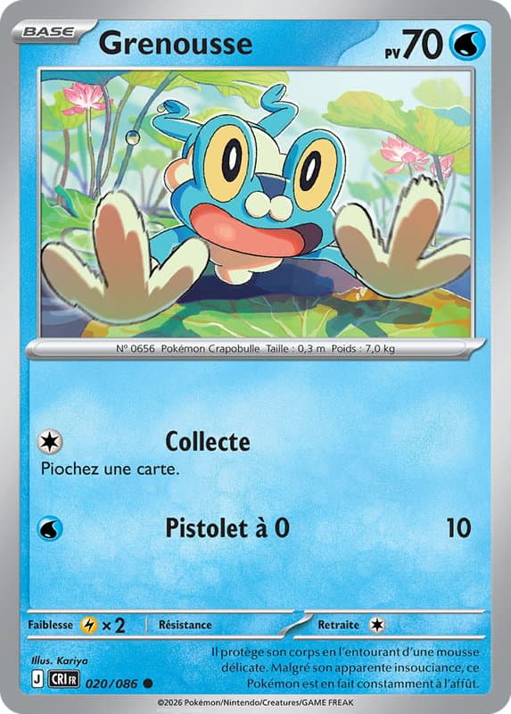 Carte Pokémon Grenousse #020 — Chaos Ascendant