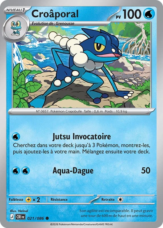 Carte Pokémon Croâporal #021 — Chaos Ascendant