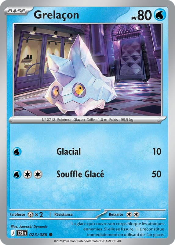 Carte Pokémon Grelaçon #023 — Chaos Ascendant