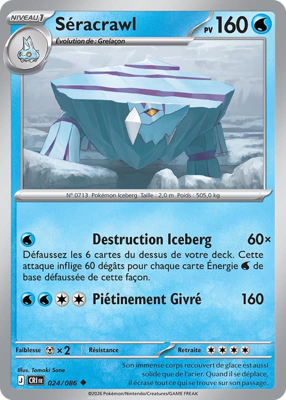 Carte Pokémon Séracrawl #024 — Chaos Ascendant