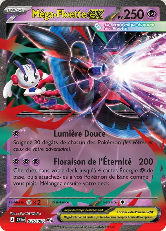 Carte Pokémon Méga-Floette-ex #035 — Chaos Ascendant