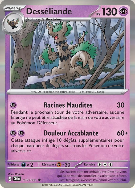 Carte Pokémon Desséliande #039 — Chaos Ascendant