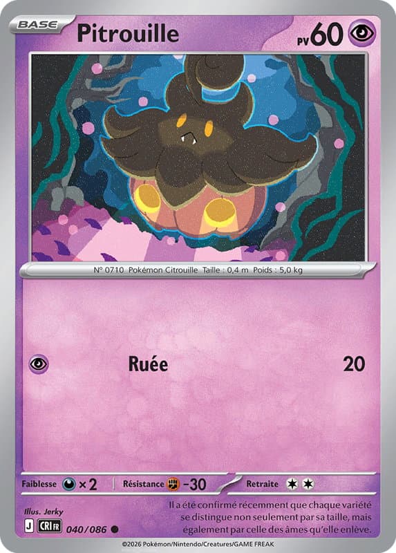 Carte Pokémon Pitrouille #040 — Chaos Ascendant