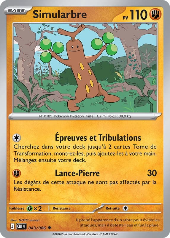 Carte Pokémon Simularbre #043 — Chaos Ascendant