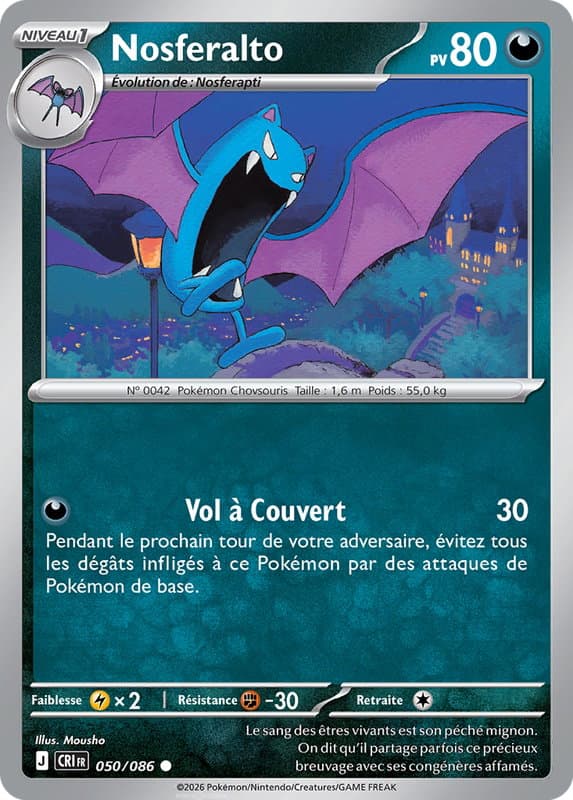 Carte Pokémon Nosferalto #050 — Chaos Ascendant
