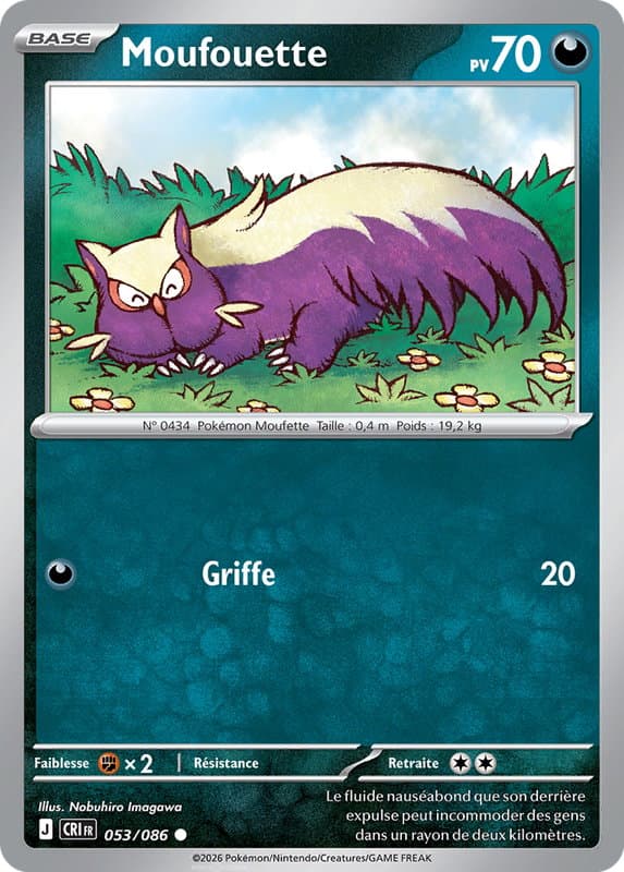 Carte Pokémon Moufouette #053 — Chaos Ascendant