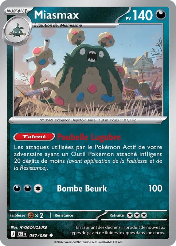 Carte Pokémon Miasmax #057 — Chaos Ascendant