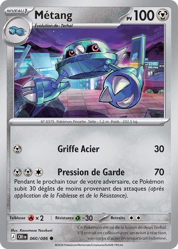 Carte Pokémon Métang #060 — Chaos Ascendant