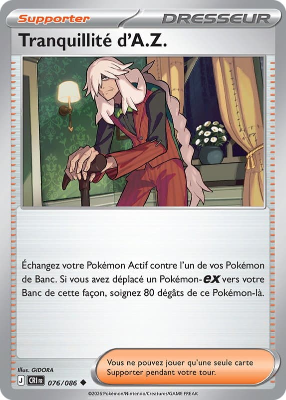 Carte Pokémon Tranquillité d'A.Z. #076 — Chaos Ascendant