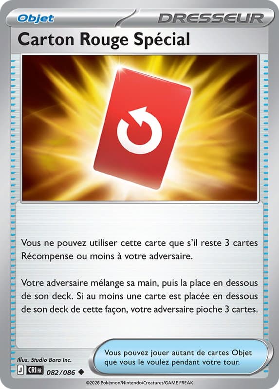 Carte Pokémon Carton Rouge Spécial #082 — Chaos Ascendant