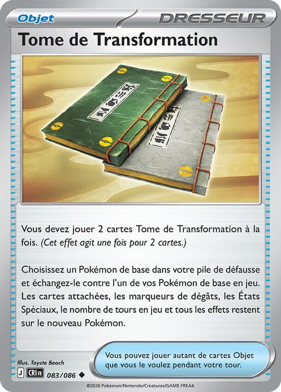 Carte Pokémon Tome de Transformation #083 — Chaos Ascendant