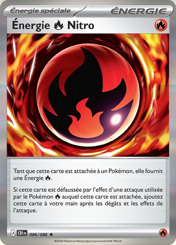 Carte Pokémon Énergie Nitro #086 — Chaos Ascendant