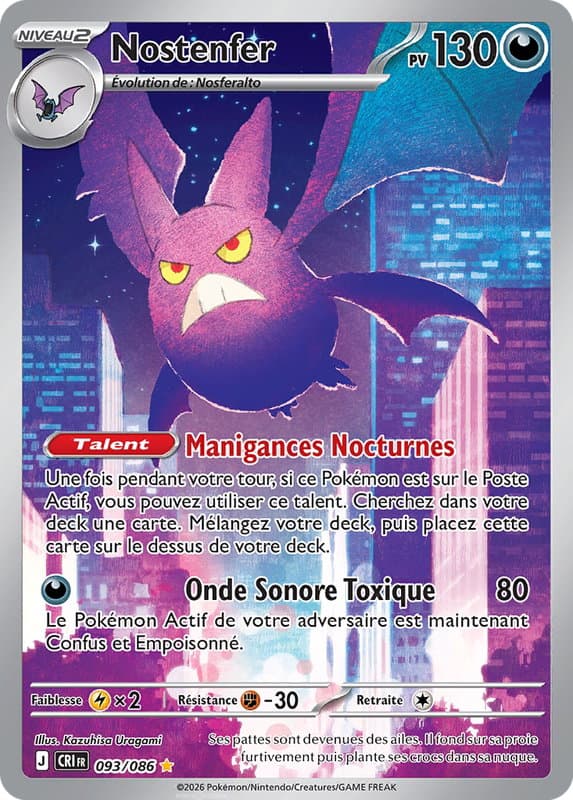 Carte Pokémon Nostenfer #093 — Chaos Ascendant