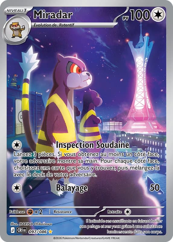 Carte Pokémon Miradar #097 — Chaos Ascendant