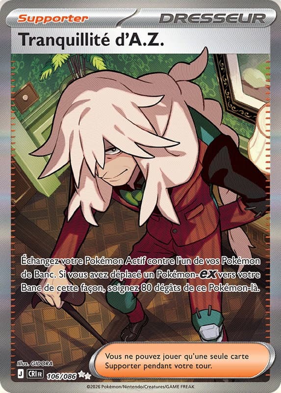 Carte Pokémon Tranquillité d'A.Z. #106 — Chaos Ascendant