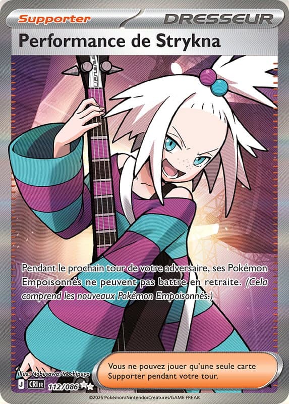 Carte Pokémon Performance de Strykna #112 — Chaos Ascendant