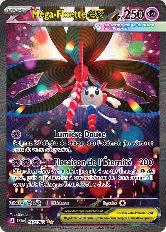 Carte Pokémon Méga-Floette-ex #117 — Chaos Ascendant