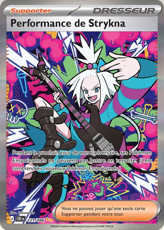 Carte Pokémon Performance de Strykna #121 — Chaos Ascendant