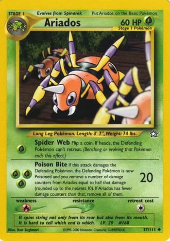 Carte Pokémon アリアドス #27 — 金、銀、新世界へ...