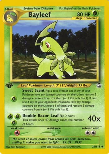Carte Pokémon ベイリーフ #29 — 金、銀、新世界へ...