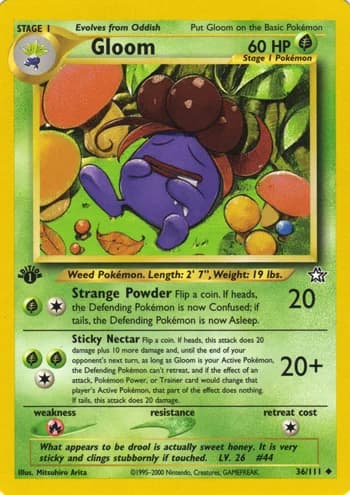 Carte Pokémon クサイハナ #36 — 金、銀、新世界へ...