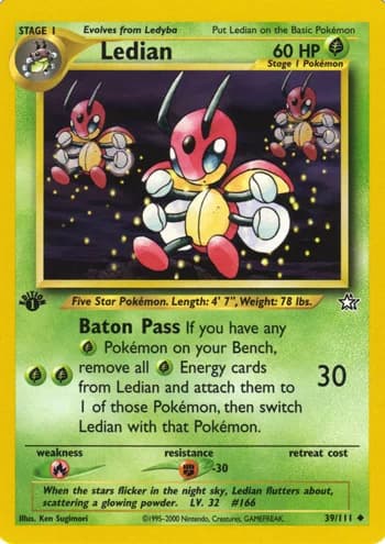 Carte Pokémon レディアン #39 — 金、銀、新世界へ...